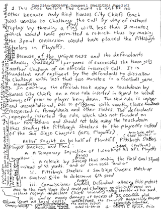 Illustration for article titled Pennsylvania Man Filed Motion Against NFL To Put Steelers In Playoffs